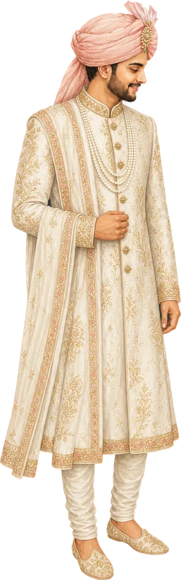 Illustration of the groom