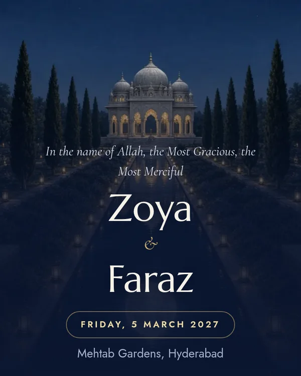 Mehtab wedding invitation design preview