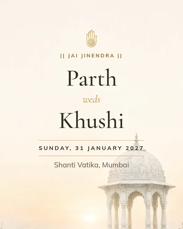 Navkar wedding invitation design preview