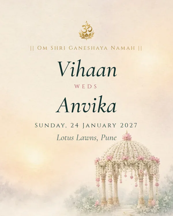 Parinay wedding invitation design preview