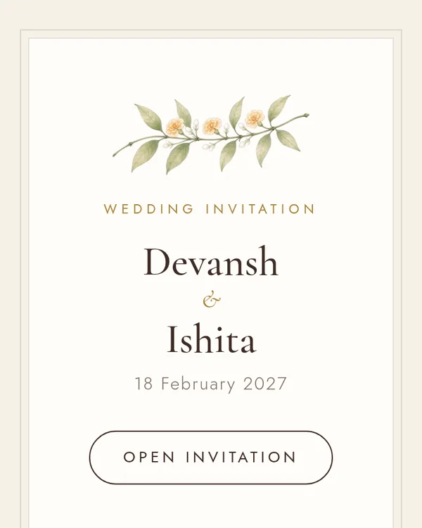 Shubh Vivah wedding invitation design preview