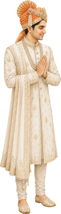 Illustration of the groom