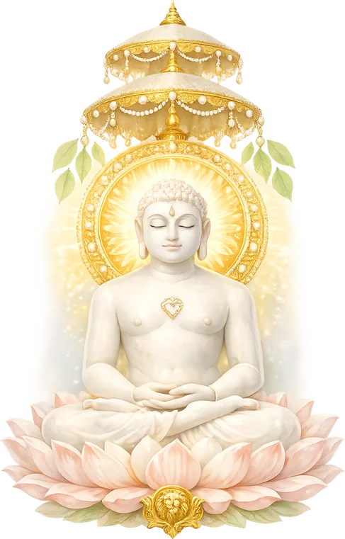 Bhagwan Mahavir in meditation